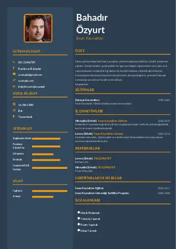 İnsan Kaynakları Cv Örnekleri cv indir